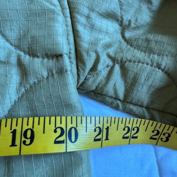 All:Row Womans S/M Quilted Jacket Light Green - Picture 3 of 8